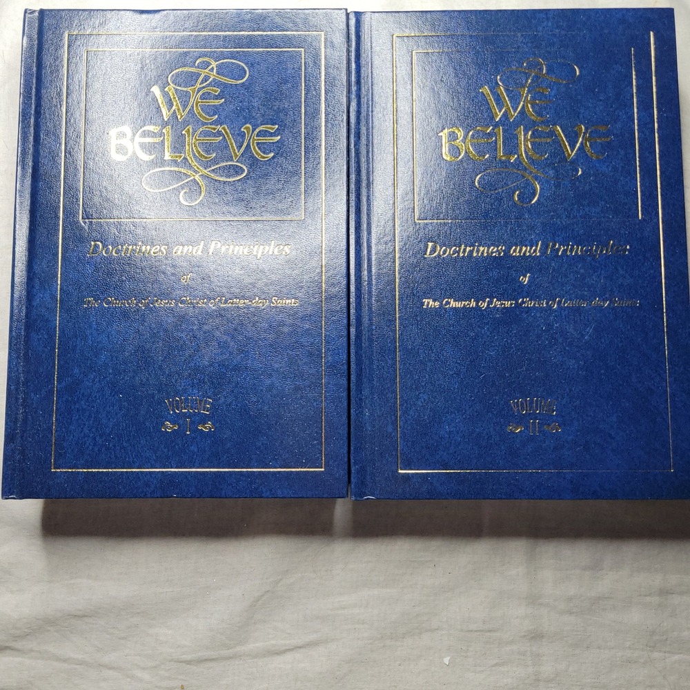 LDS We Believe Doctrines and Principles Volumes I & II BestBooks Publishing Blue